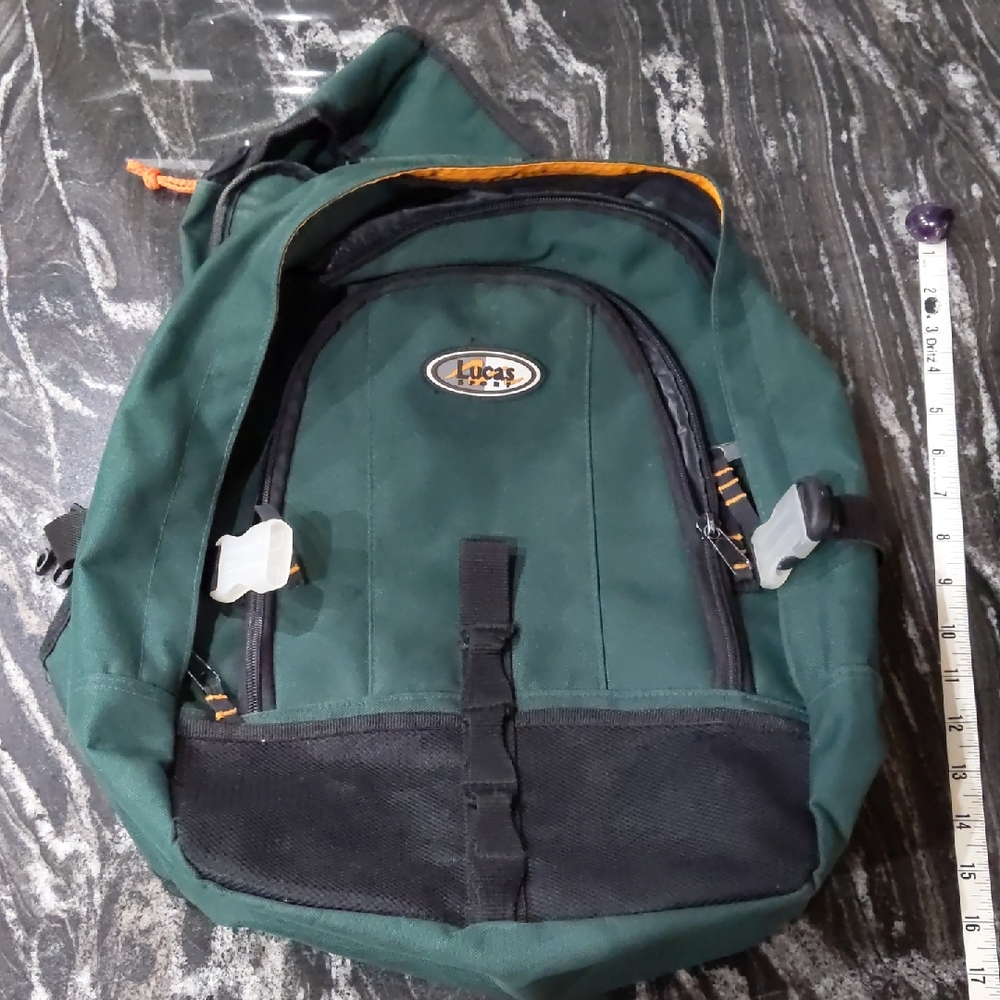 Lucas Sport - Green and Black Men's Backpack